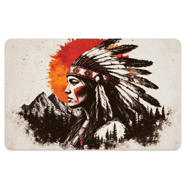 Peacoblue Bank Card Sticker Indians Feather Crest Credit Debit Card Custom Skin Cover Protector, 4 Styles Scratch-Proof Attractive Decal for Most Popular EBT Transportation Key Card