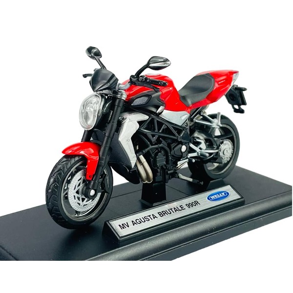 Welly MV Augusta Brutale 990R Red with Socket 1:18 1/18