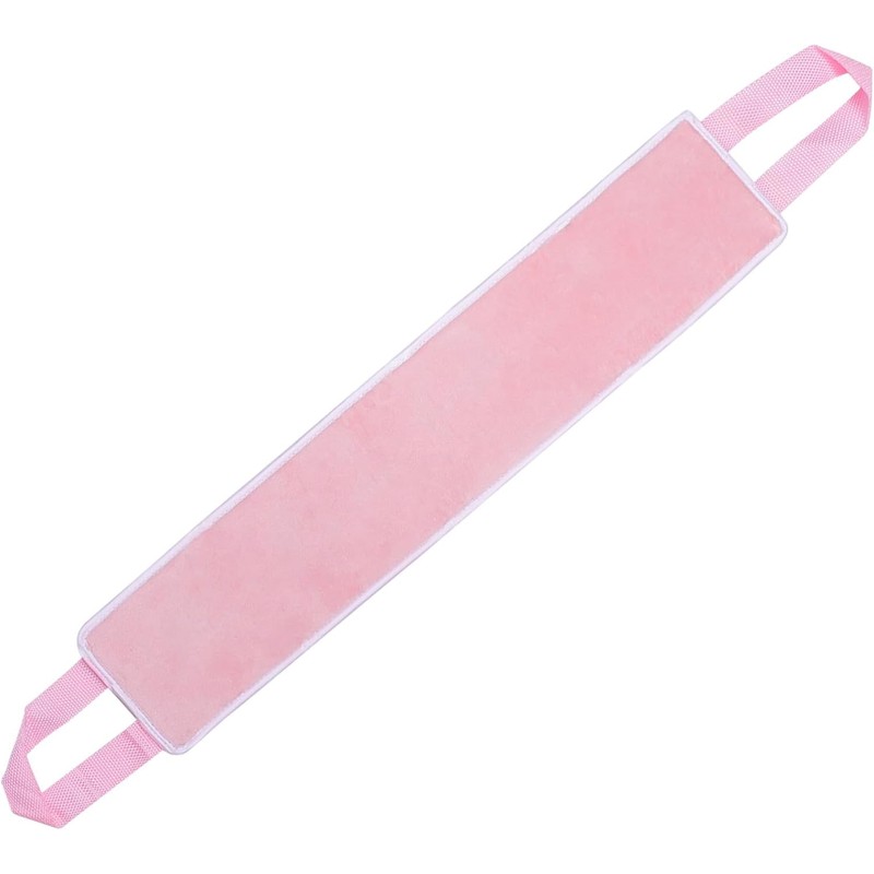 Aplicador de Loción Bronceadora Espalda Flocado Rosa, Banda Bronceadora para