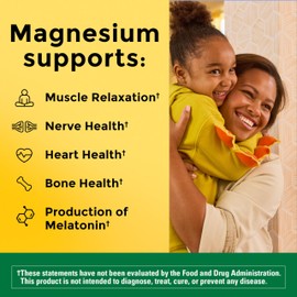 Nature Made Magnesium Oxide 250 mg, Magnesium Supplements for Men and Women, Support for Muscle, Heart, Bone and Nerve Health, 200 Tablets, 200 Day Supply