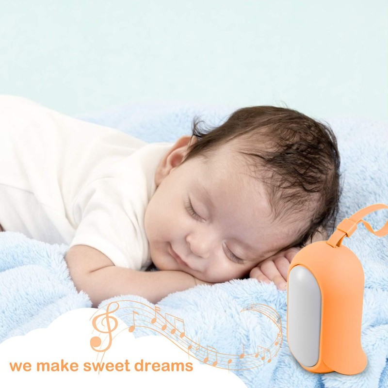 Baby Soother Sound Light Machine Voice Control Eye Caring Warm