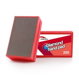 HOMESOM Electroplated Diamond Hand Polishing Pads 200 Grit Glass Grinding Pad Stone Marble Ceramic Hand DIY Tool