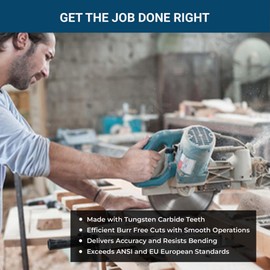 Benchmark Abrasives TCT 9 Inch Circular Saw Blade, Tungsten Carbide Tipped Metal Cutting Saw Blades for Cutting Metal, Stainless Steel, Ferrous Metals, Miter Saw Blade (9" 48 Teeth)