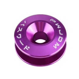 Terisass Fastener Clips Car Vehicle Interior Bumper Clips Engine Bay Dress Up Fastener Kit Aluminium Alloy Quick Release Fastener Universal(Purple)