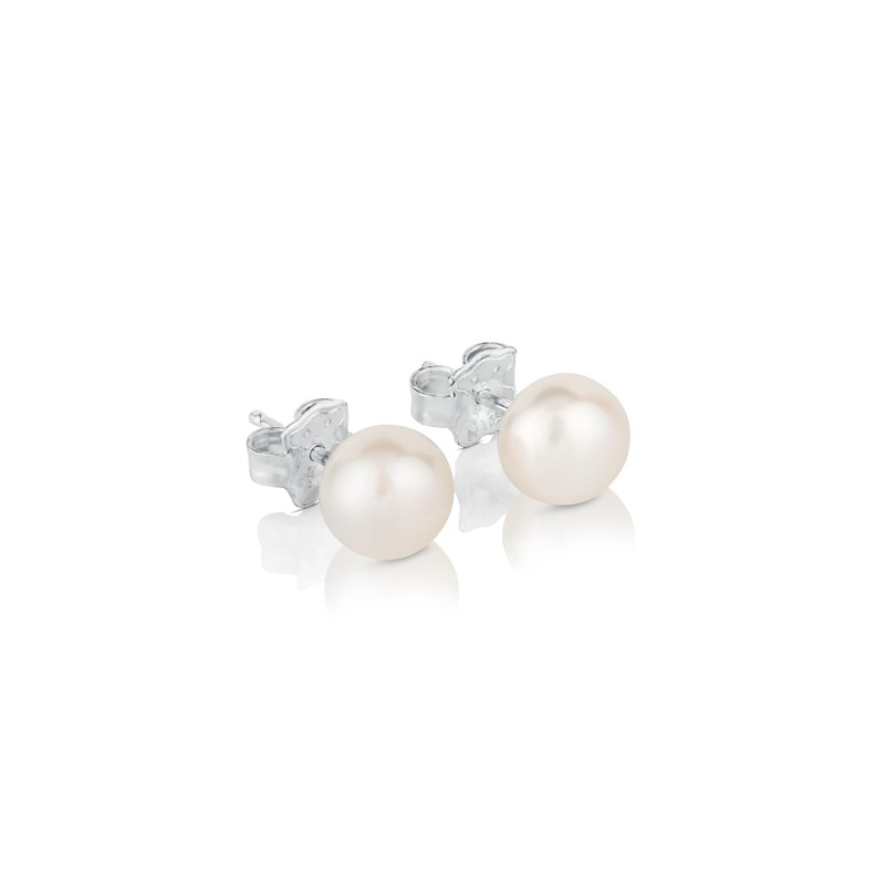 Silver TOUS Pearl Earrings with Pearl