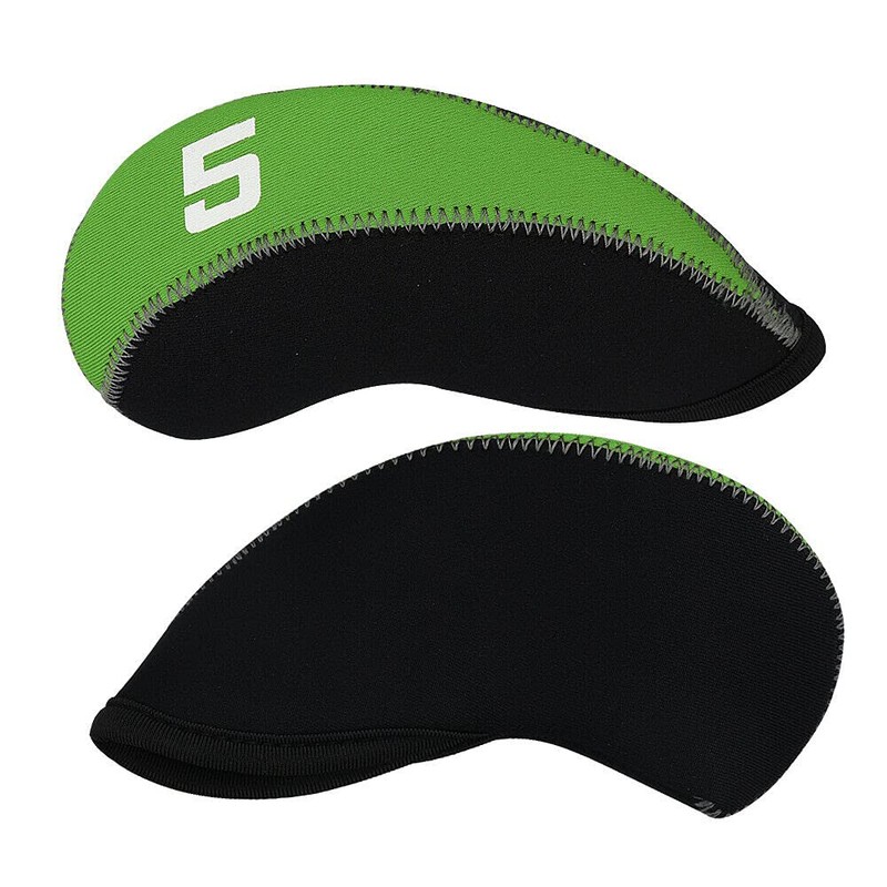 FLTRAD 12pcs/set Iron Club Protector Golf Head Covers 3-9 AW/SW/PW/LW