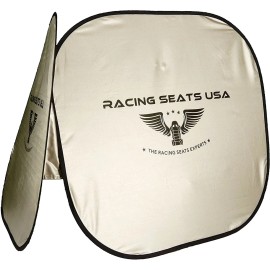 Racing Seats USA Sun Shade Small(24 X 26 X Two Panels) Sport Compact Minitruck