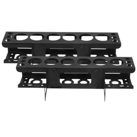 Caulking Gun and Tube Holder - Heavy-Duty Wall Mounted Hand Caulk Tools Storage Rack, Holds 6 Tubes, Organizer for Workshop, Shop, Garage, 41x8.5x8.5cm (2Pcs)