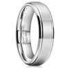King Will BASIC 6mm Tungsten Carbide Wedding Ring Brushed Center