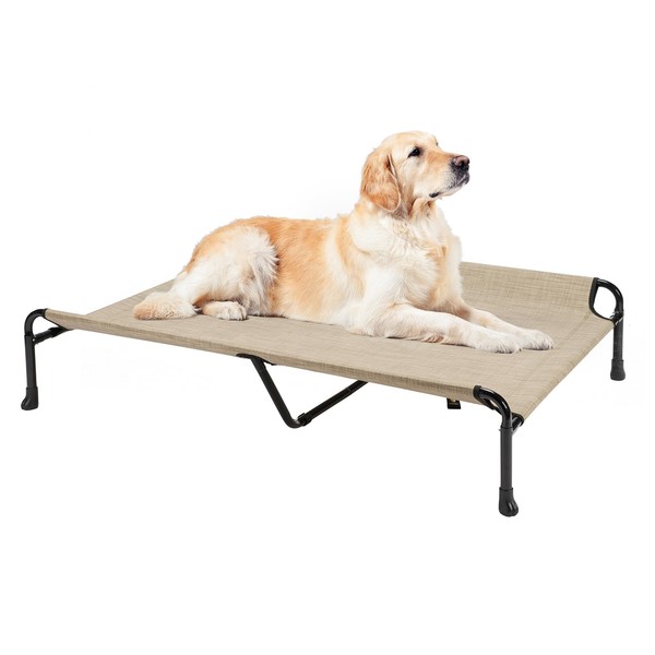 Veehoo Cooling Elevated Dog Bed - Raised for Large Dogs,