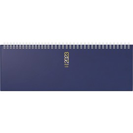rido/idé Weekly Calendar Model AC Weekly Landscape Appointment 2023 Sheet Size 30.7 x 10.5 cm Blue