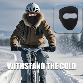 Winter Face Mask,Full Face Mask,Fleece Ski Mask,Motorcycle Face Mask,Neck Warmer,Winter Face Mask for Men(Black A)