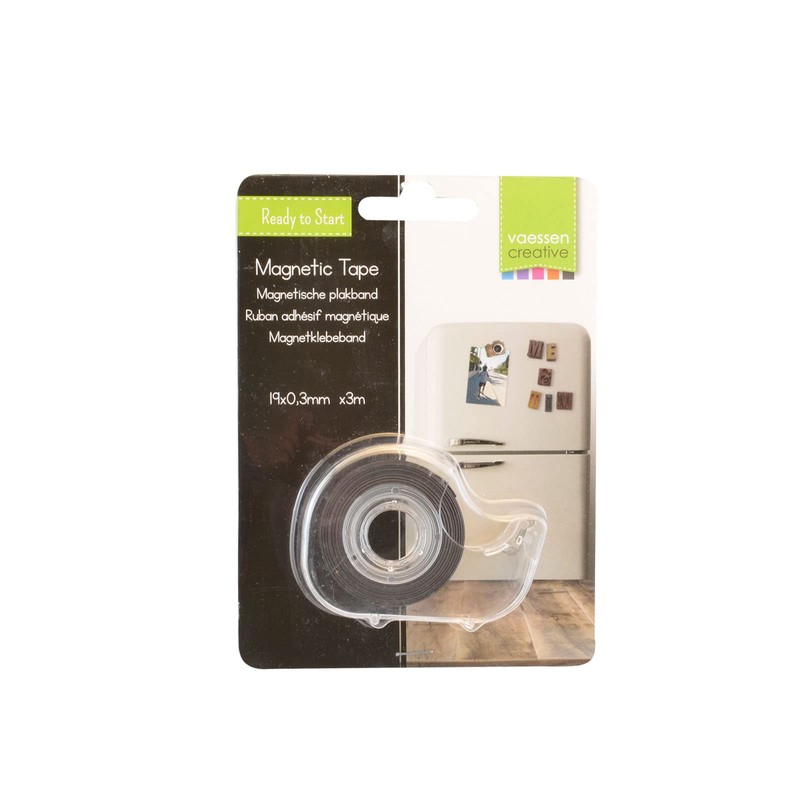 Vaessen Creative Tape, Magnetic Powder Bonded, Black, One Size