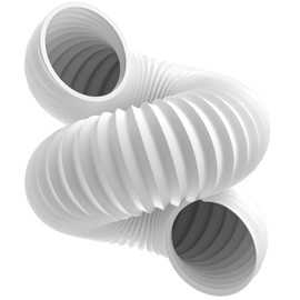 Cestluck Flexible AC Exhaust Hose: 5.1" Diameter Counterclockwise AC Hose, Length to 80", Portable Air Conditioner Vent Hose Compatible with Delonghi & LG Air Conditioner Parts