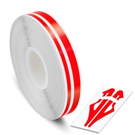 1/12" & 1/6" | 2mm & 4mm Self-Adhesive Vinyl Pin Stripe Roll Decal Sticker Tape 32ft 9.80m - FLUORESCENT RED-ORANGE, Universally Compatible for Cars, Trucks, Vans, Motorcycles, Bikes, Arts & Crafts