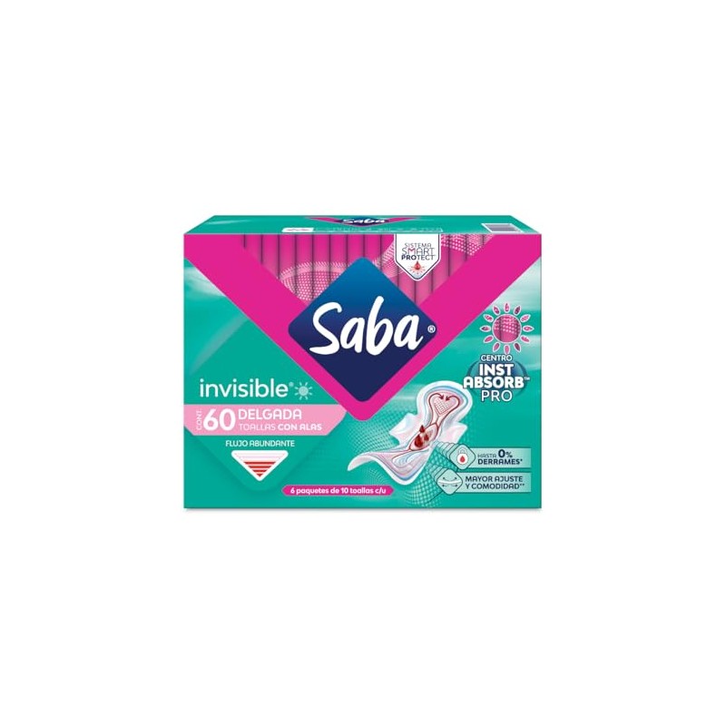 Saba Toalla Femenina con Alas, 60 piezas