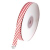 Bohue Christmas Peppermint Stripe Ribbon Candy Cane Ribbon Wired Edge