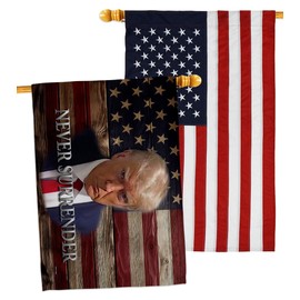 Trump Flag Trump Mugshot 2024 American Flags for Outside 3X5 Never Surrender T Shirt Mug Shot Poster Home Banner Pack Wall Patio Lawn Garden Outdoor Decoration Tapestry Sign, Gifts For Him Made In USA