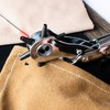 ErrandsHelper Rotary Leather Hole Punch for Belts, Leathercraft, Rubber (Silver)