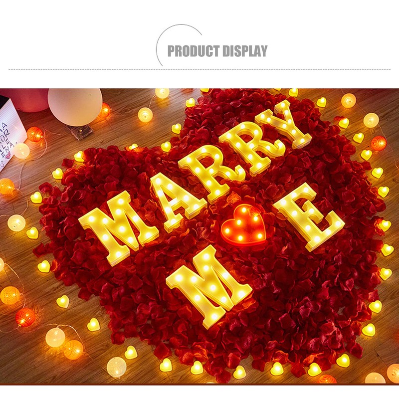 JYB Hopefuture LED Letters 3D Lamp Illuminated Letter, Decoration Night