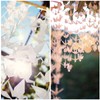 WANDIC Origami Paper Cranes, 10 Strings Handmade Folded Origami Paper