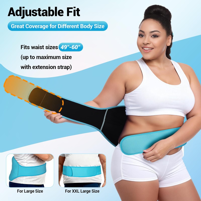 Extra Large Back Ice Pack for Lower Back Pain, Sciatica