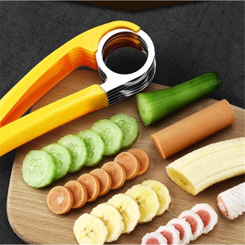 Generic 2 PCs Banana Slicer Fruit and Vegetable Salad Peeler