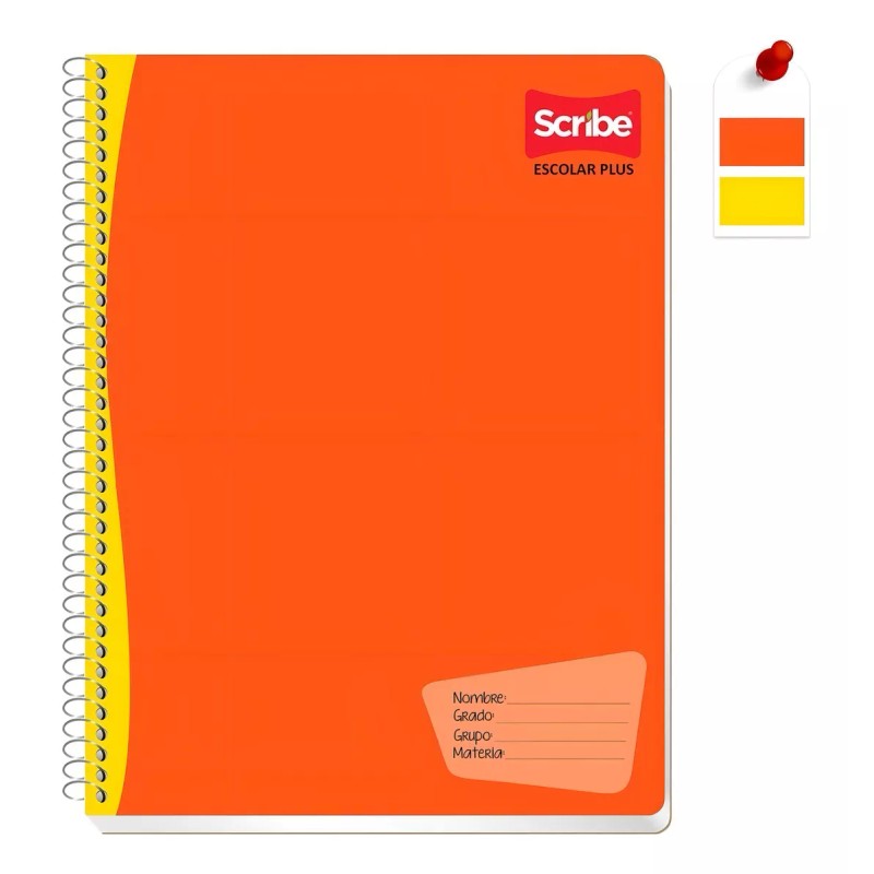 Scribe Escolar Plus Cuaderno Pro 100h Cuadro Chico Pack De