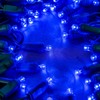 YULETIME Blue One-Piece 5MM LED Christmas Lights, Total 48 Feet