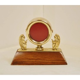 Brass/Wood Angel Reliquary for your Relic 2 7/8"Ht.  (#367) - Church, Saint