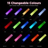 BINWO Reusable LED Glow Sticks(2Pack) with 15 Multicolor, Manual and