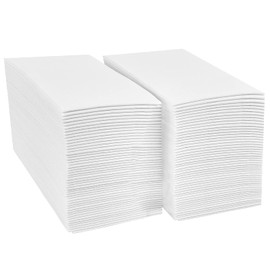 200PACK Disposable Hand Towels for Bathroom, Soft and Absorbent Paper Guest Towels Disposable Decorative Bathroom Hand Napkins for Kitchen, Parties, Weddings, Dinners