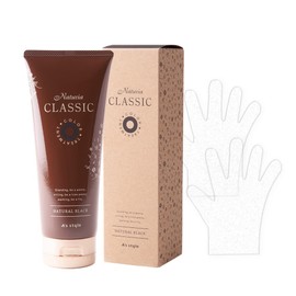 As Style Naturia Classic Color Treatment for Gray Hair, Non-Giamine, 7.1 oz (200 g), Naturia Classic Vinyl Gloves Included (Natural Black)