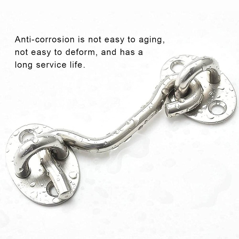 Door Hook and Eye Latch Stopper for Door Gate Window
