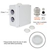 LeMotech ABS Plastic Dustproof Waterproof IP65 Junction Box Universal Electrical