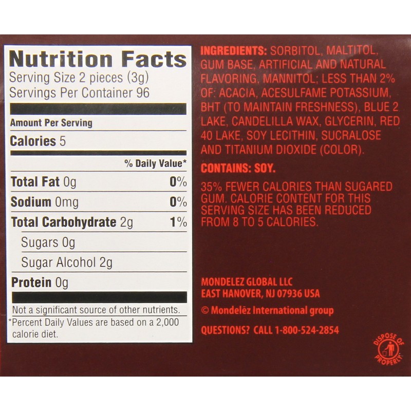 Dentyne Fire Spicy Cinnamon Sugar-Free Gum, 12 Pack