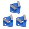 3Pcs Diamond Grinding Shoes Trapezoid Concrete Floor Aggreesive Cutting 2