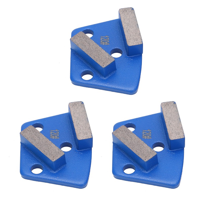 3Pcs Diamond Grinding Shoes Trapezoid Concrete Floor Aggreesive Cutting 2