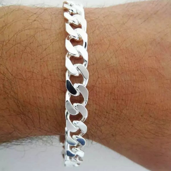 Unbranded 8MM SOLID Stainless Steel WATERPROOF Cuban Curb Chain BRACELET