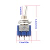CESFONJER 15pcs SPDT Mini Micro Toggle Switch, On/On 3 Pin