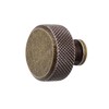 Decoranddecor Amelia Knurled 35mm Round Kitchen Cabinet Furniture Knobs Aluminium