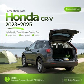 Gelacie Rear Hatch Trunk Hidden Storage Box Compatible with 2023-2025 Honda CR-V (Not Fit CR-V Hybrid) Insert Cargo Organizer Storage