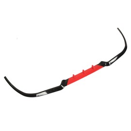 3PCS Front Bumper Splitter Tough Delicate Corners Bumper Lip Spoiler Universal for A3 A4 A6 Red
