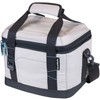 18 Can Cooler Bag with Shoulder Strap, White and Black