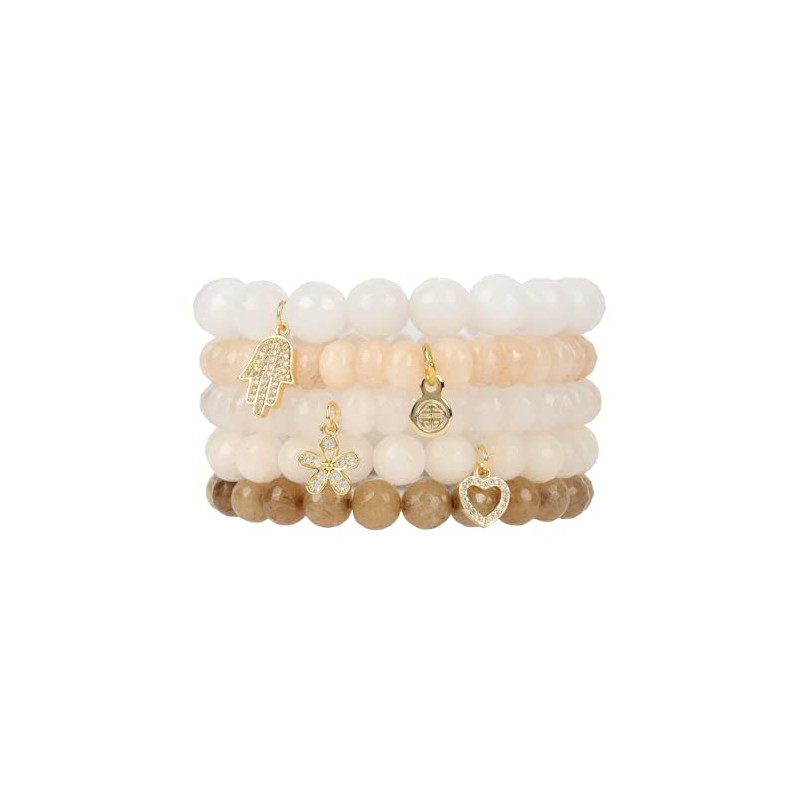 BuDhaGirl Chamonix 5 Bracelet Set (Natural)