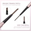 RICEEL Eyebrow Pen,Eyebrow Pencil with Brow Brush Double Ended Eyebrow