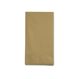 16-Count Touch of Color 3-Ply Paper Guest Napkin, Glittering Gold