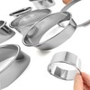 11 Pcs Premium Stainless Steel Round Cookie Cutters Set,Multi-Sized Circle