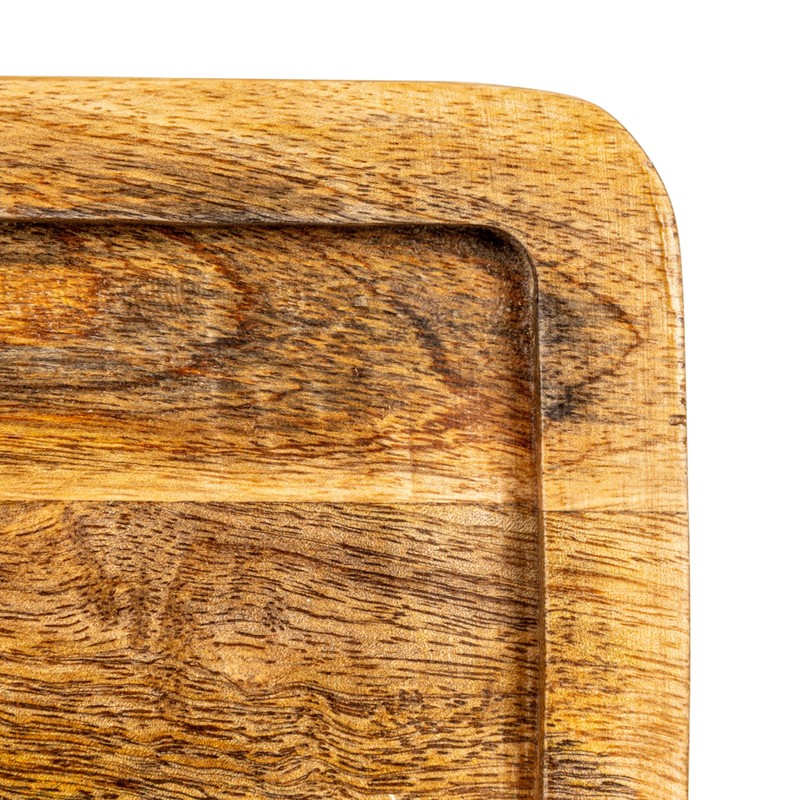 Creative Co-Op Mango Wood Tray, Natural