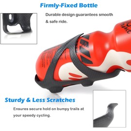 Yoholda 100% Full Carbon Fiber Ultra Light Bicycle Bike Water Bottle Cage Holder for Road Bike MTB (2)